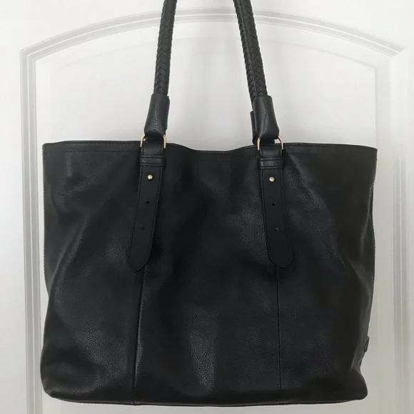 NWT Cole Haan Small Soft Tote Saddle Black - Picture 4 of 12